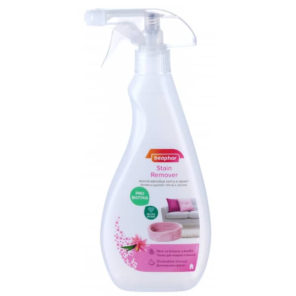 Beaphar Stain Remover Probio smaku un traipu noņēmējs dzīvnieku videi ar probiotikām 500 ml